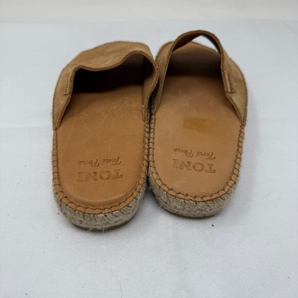 Toni Pons Tan Suede Espadrille Slides Size 41 US 10 Made In Spain Sandals Shoes - Picture 5 of 9